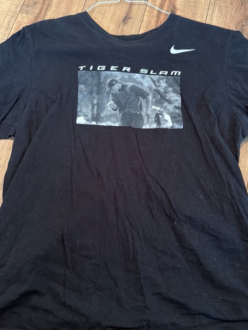 Nike Black 'Tiger Slam' Graphic Short Sleeve Tee